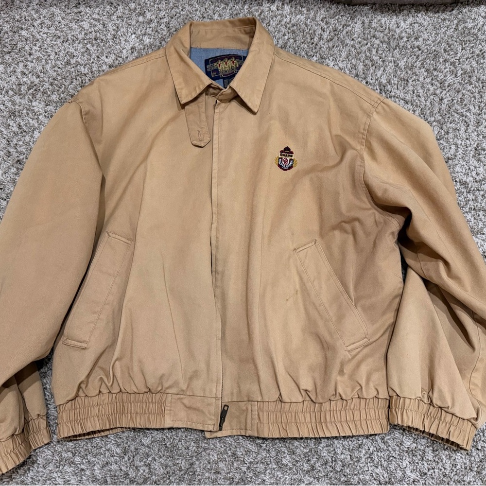 Ralph Lauren Tan Lightweight Jacket with Crest
